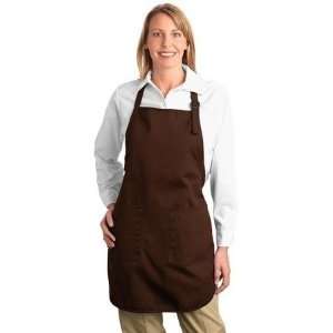  Port Authority Front Pocket Apron Full Length   Coffee 
