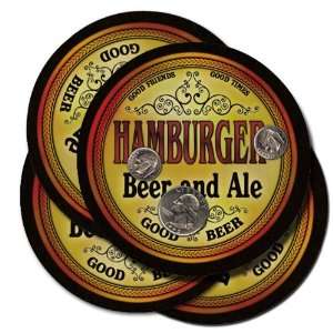 Hamburger Beer and Ale Coaster Set 
