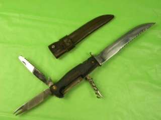 Vintage Germany German ERN ROSTFREI Fighting Hunting Folding Knife 