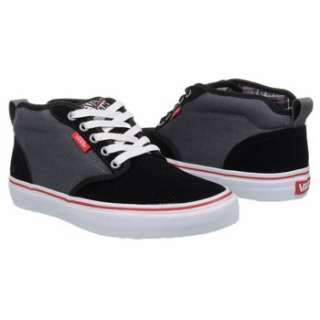 Athletics Vans Mens Atwood Mid Black/Grey/Red Shoes 