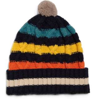 Paul Smith Shoes & Accessories Striped Wool Bobble Hat  MR PORTER