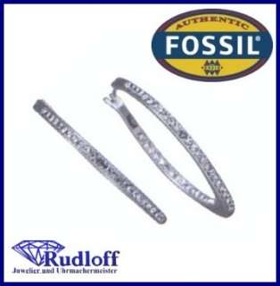 Fossil Schmuck Damen Ohrringe Creolen JA1750011 Farbe Silber  
