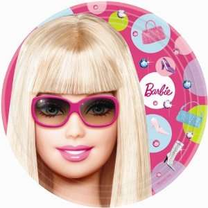  Barbie All Dolled Up 7 inch Paper Plates, 8 Count Toys 