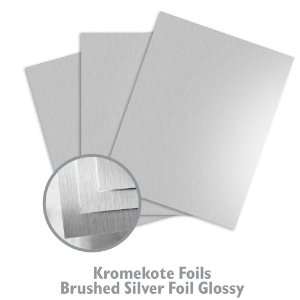   Foils Brushed Silver Foil Paper   100/Carton