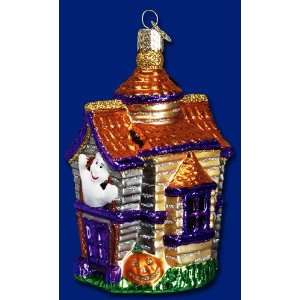  HAUNTED HOUSE GHOST Halloween Ornament Old World: Home 