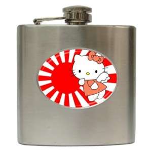 Hello Kitty Sun Hip Flask 6 oz Stainless Steel  
