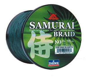 Daiwa Green Samurai 30lb 1500yds Braid Line  