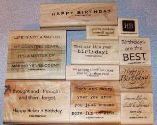 Stampin Up Stamp Singles U Pick, Wishes, Celebrate: Its your Birthday 