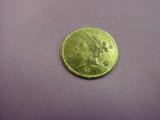 1861 G 25c 1/4 QUARTER DOLLAR CALIFORNIA GOLD PIECE REAL DEAL GENUINE 