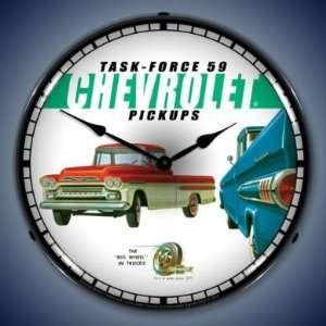 1959 Chevy Pickup Lighted Wall Clock