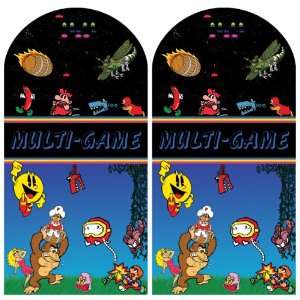  Multi Game Video Arcade Game Sideart Medallion Size 2 