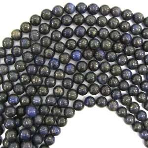  8mm blue lapis round beads 16 strand