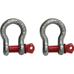   Winch Shackles   1/2in., 2 Ton Working Load, 2 Pack, Model# PCA 1279X