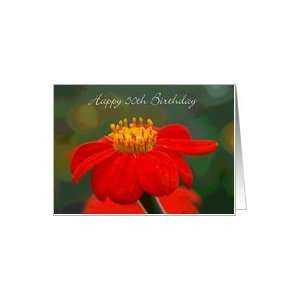  Mexican Sunflower, Happy 50th Birthday Card: Toys & Games
