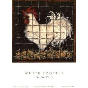  White Rooster by Jessica Fries 5x7