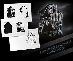 Step by Step~UMR Airbrush Schablone AS 117 L ca 23x16cm  