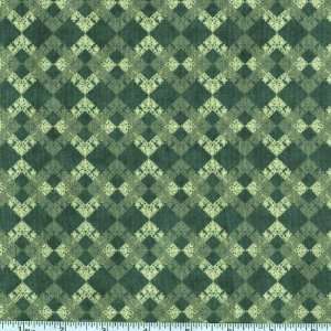   III Argyle Green Fabric By The Yard Arts, Crafts & Sewing
