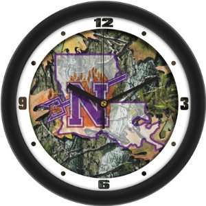  Northwestern State Demons NSU NCAA 12In Camo Wall Clock 