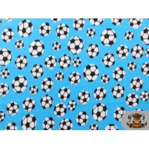   Printed *Soccer Ball Black* Fabric / By the Yard 