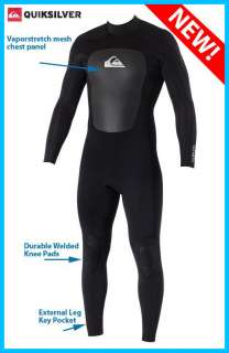 Quiksilver Syncro Mens Wetsuit 3/2mm SALE FREE SHIP  