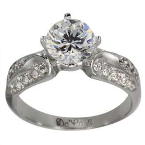   Engagement Ring w/ GIA H SI2 .60Ct Center   8 DaCarli Jewelry