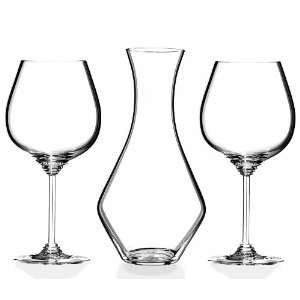  Riedel For Two Pinot Noir Wine Glass & Decanter Set, 3 
