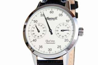 INGERSOLL SITTING BULL IN4402WH AUTOMATIKUHR EDELSTAHL DUAL TIME 