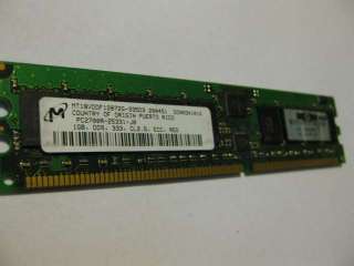 1Gb DDR333 PC2700 ECC REG Micron PC2700R 25331 J0  