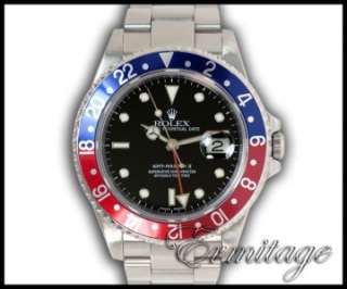 Rolex GMT Master II Steel Watch 16710 One Year Warranty  