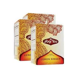 Yogi Tea Lemon Ginger    16 Tea Bags Grocery & Gourmet Food