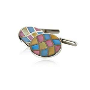 Womens Multicolored Mother of Pearl Sterling Silver Cufflinks by Cuff 