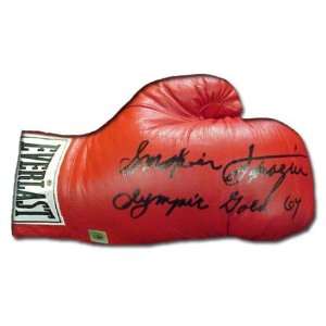  Joe Frazier Signed Everlast Boxing Glove Olympic Gold 