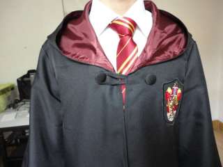 Harry Potter Youth Adult Robe Cloak Gryffindor/Slytherin/Hufflepuff 