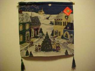 BRAND NEW CHRISTMAS VILLAGE TAPESTRY WALL HANGING  
