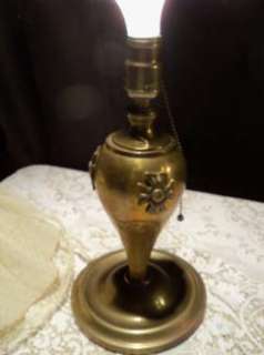   25 !!! Vintage 1940s Brass Desk Lamp Maltese Cross Design  