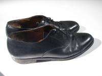 Salvatore Ferragamo Black Leather Oxford Mens Dress Shoe 10.5 D 10 1/2 