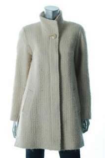 Dana Buchman Beige Jacket Wool Coat Sale Misses 4  