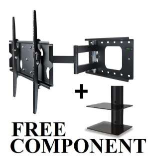 ARTICULATING 32 60 LCD PLASMA TV WALL MOUNT + COMPONENT  