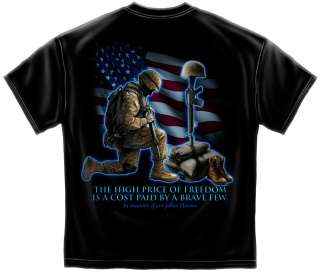 FALLEN SOLDIERS ARMY MARINES NAVY AIRFORCE ENLISTED MEN COMBAT TSHIRT 