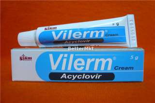 Vilerm Cream 5g Relief Herpes Simplex Virus Infections  