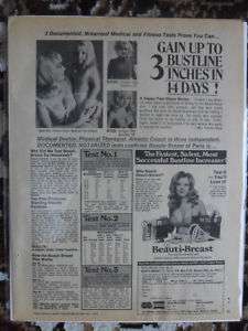 1973 Print Ad Betty Weider Breast Bust Enhancement Plan  