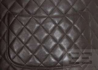 Chanel Brown & Tan Quilted Leather Cambon Medium Tote Bag  