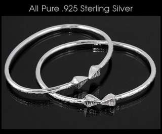 New REAL .925 Sterling Silver West Indian Baby Bangles  