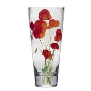   Glasvase Glas Vase Mohnblume ca. 40 cm  Küche & Haushalt
