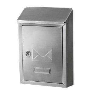 Gibraltar Mailboxes Hudson Stainless Steel Wall Mounted Mailbox 