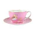 Pip Cappuccino Cup + Saucer Tasse und Unterteller early birds pink 