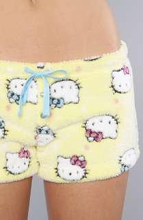 Hello Kitty Intimates The Fluffy Cutie Burnout Short in Yellow 