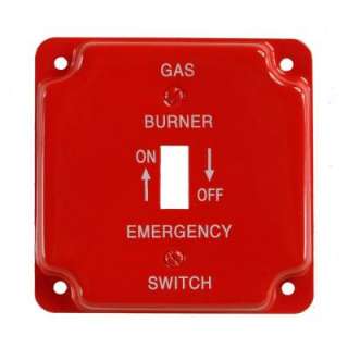 Amerelle 1 Gang Gas Burner Cover Wall Plate C978T 