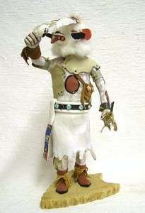 Vintage 70s Hopi Arthur Holmes Sr White Bear Kachina  