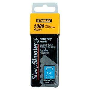 Stanley 1/4 In. Heavy Duty Staples (1,000 Pack) TRA704TLS at The Home 
